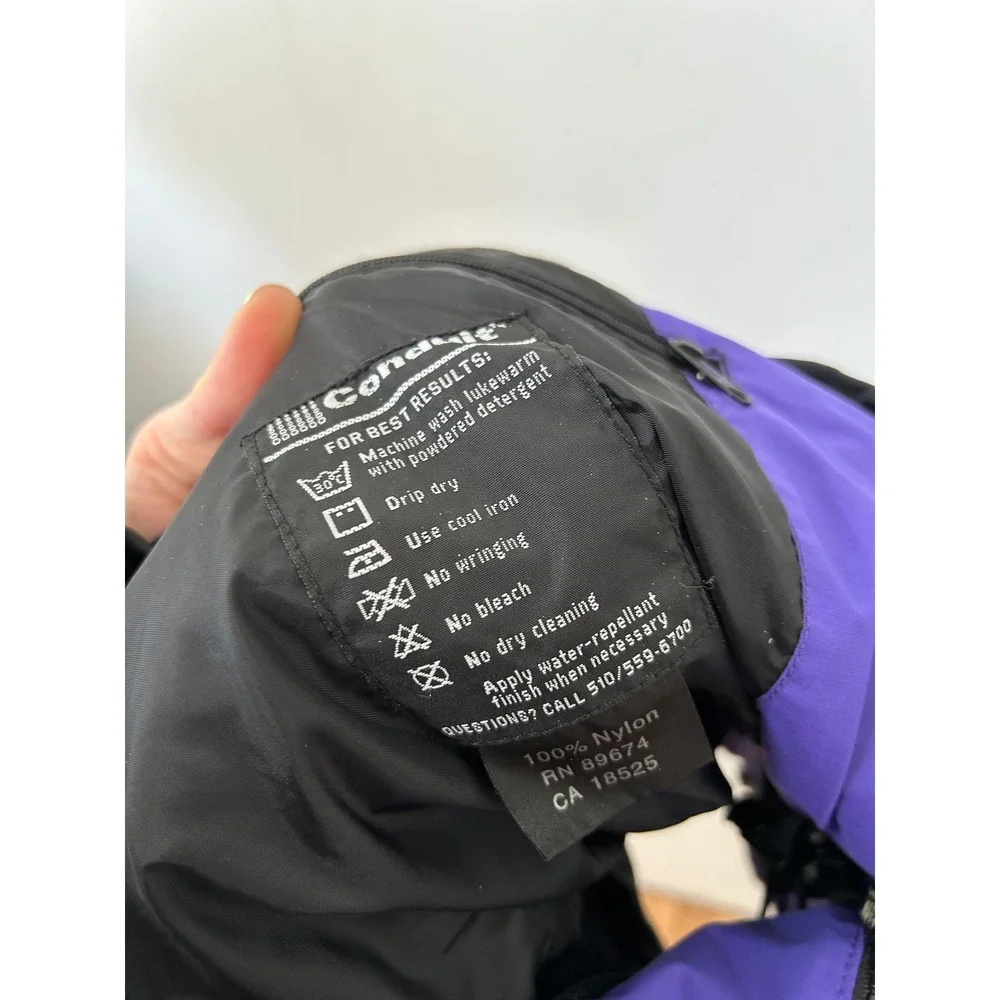 Mountain Hardwear Conduit Purple Black Colorblock Hooded Jacket‎ Womens Size 10